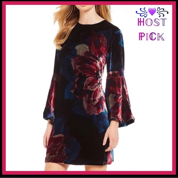 Trina Turk Dresses & Skirts - NWT TRINA TURK Astral Velvet Bell-Sleeve Dress